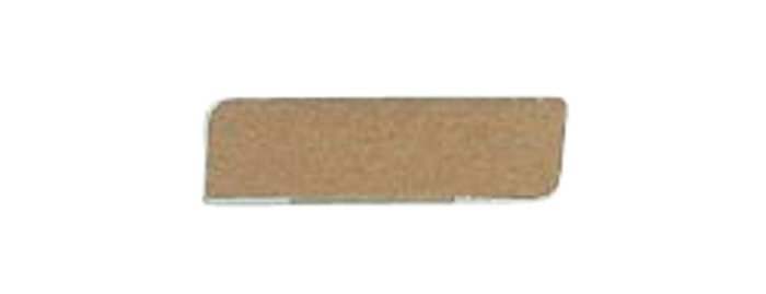 Forkantliste hvid 1 rund kant - 9 x 33 mm x 3 meter